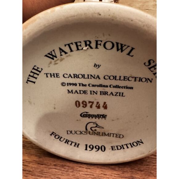 1990 Ducks Unlimited Pintail Beer Stein 4TH Edition The WATERFOWL‎ Series 09744 - Picture 7 of 10